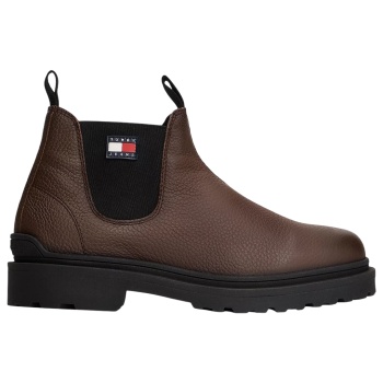 ανδρικά δερμάτινα chelsea μποτάκια καφέ σε προσφορά