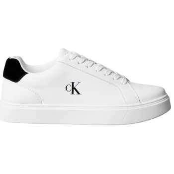 ανδρικά δερμάτινα sneakers λευκά calvin σε προσφορά