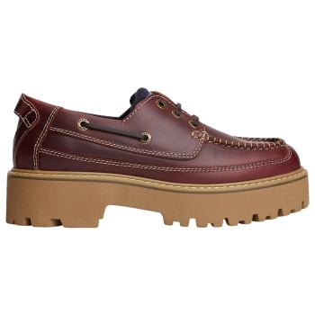 γυναικεία δερμάτινα παπούτσια καφέ