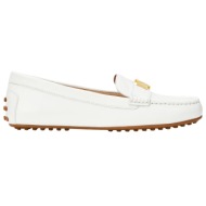  γυναικεία δερμάτινα barnsbury loafers λευκά ralph lauren 802852847025-white