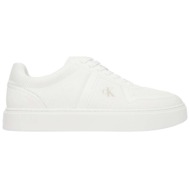  ανδρικά sneakers λευκά calvin klein hm0hm02130-0k4