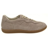  hawkins γυναικειο δερματινο sneaker 120620 taupe