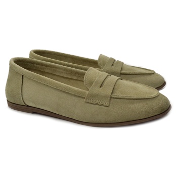 hawkins loafer 620002-f green suede