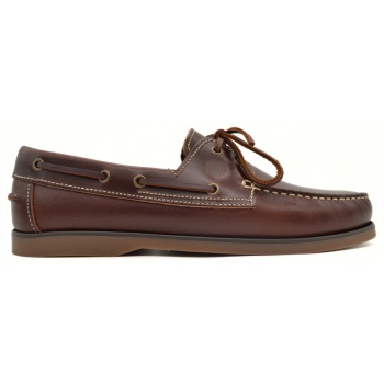 hawkins ανδρικο boat shoe 3000p brown
