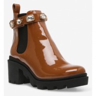  steve madden amulet ankle boots brown