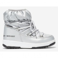  moon boot kids snow boots silver