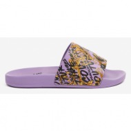 versace jeans couture slippers violet