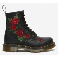 dr. martens 1460 vonda floral leather ankle boots black