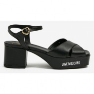  love moschino sandals black