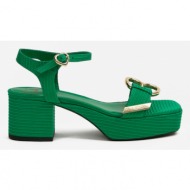  love moschino sandals green