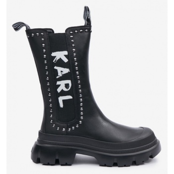 karl lagerfeld tall boots black σε προσφορά