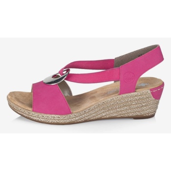 rieker sandals pink