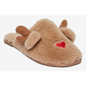 pieces futte slippers brown σε προσφορά