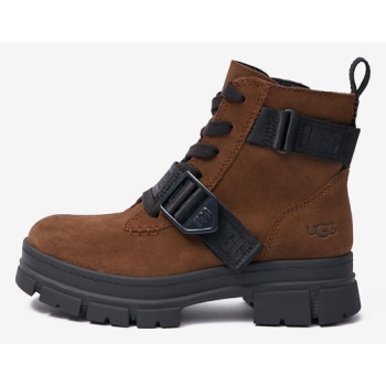 ugg ashton lace up ankle boots brown σε προσφορά