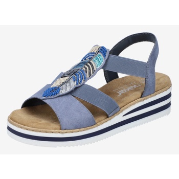 rieker sandals blue