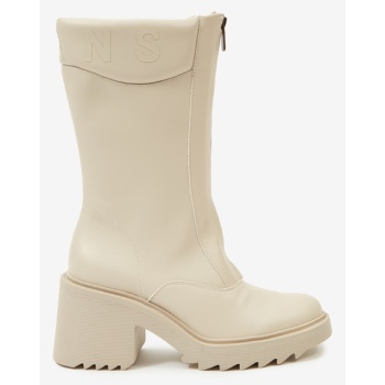 pepe jeans boss tall boots white σε προσφορά