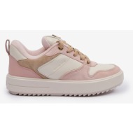  michael kors rumi lace up sneakers pink