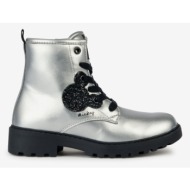  geox casey kids ankle boots silver
