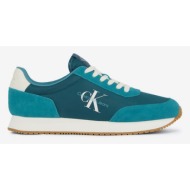  calvin klein retro runner low laceup su-ny sneakers blue