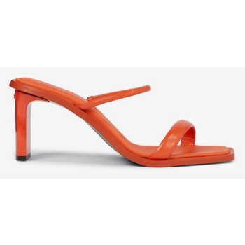 calvin klein heel mule slippers orange σε προσφορά