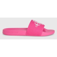  calvin klein jeans slippers pink