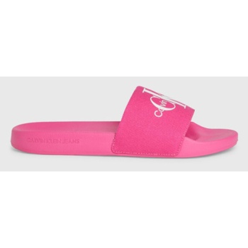 calvin klein jeans slippers pink σε προσφορά