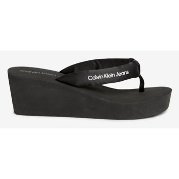 calvin klein jeans flip-flops black σε προσφορά