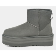  ugg classic mini platform ankle boots grey