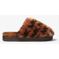  michael kors janis slippers brown