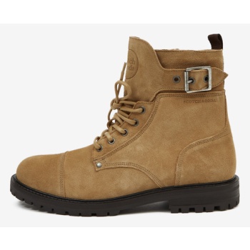 scotch & soda ankle boots brown