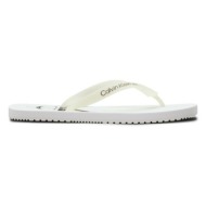  calvin klein jeans flip-flops white