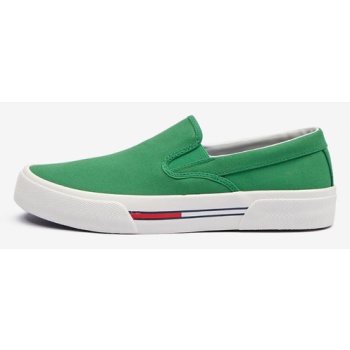 tommy jeans slip on green σε προσφορά