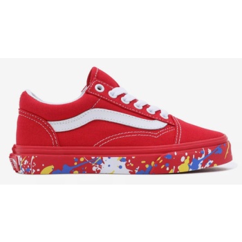 vans uy old skool kids sneakers red σε προσφορά