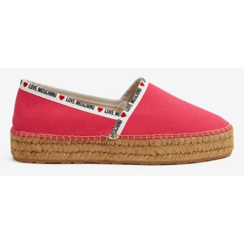 love moschino espadrille pink σε προσφορά