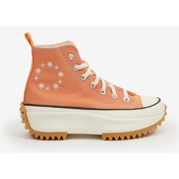 converse run star hike sneakers orange