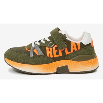 replay kids sneakers green σε προσφορά