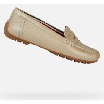 geox kosmopolis moccasins gold σε προσφορά