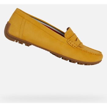 geox kosmopolis + grip moccasins yellow σε προσφορά