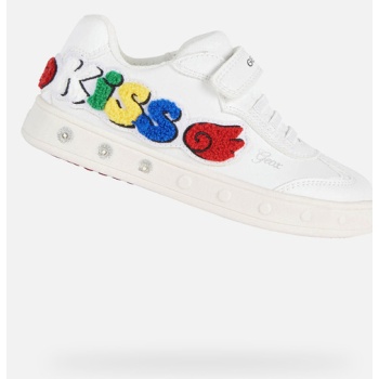 geox skylin kids sneakers white σε προσφορά