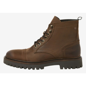 jack & jones wenzo ankle boots brown