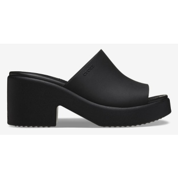 crocs brooklyn heel slippers black