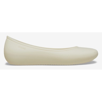 crocs brooklyn flat ballet pumps white