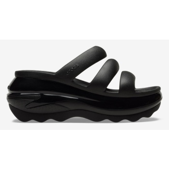 crocs mega crush slippers black