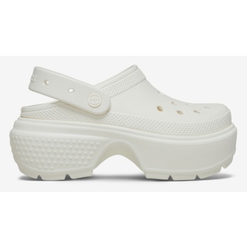 crocs stomp clog slippers white