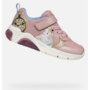 geox fadinlight kids sneakers pink