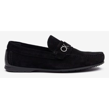 calvin klein moccasins black