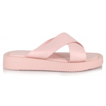 γυναικείο flatform χιαστί pink σε προσφορά