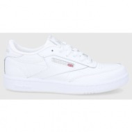  παιδικά δερμάτινα παπούτσια reebok classic club c χρώμα: άσπρο