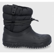  μπότες χιονιού crocs χρώμα: μαύρο