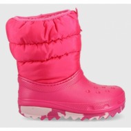  παιδικές μπότες χιονιού crocs χρώμα: ροζ